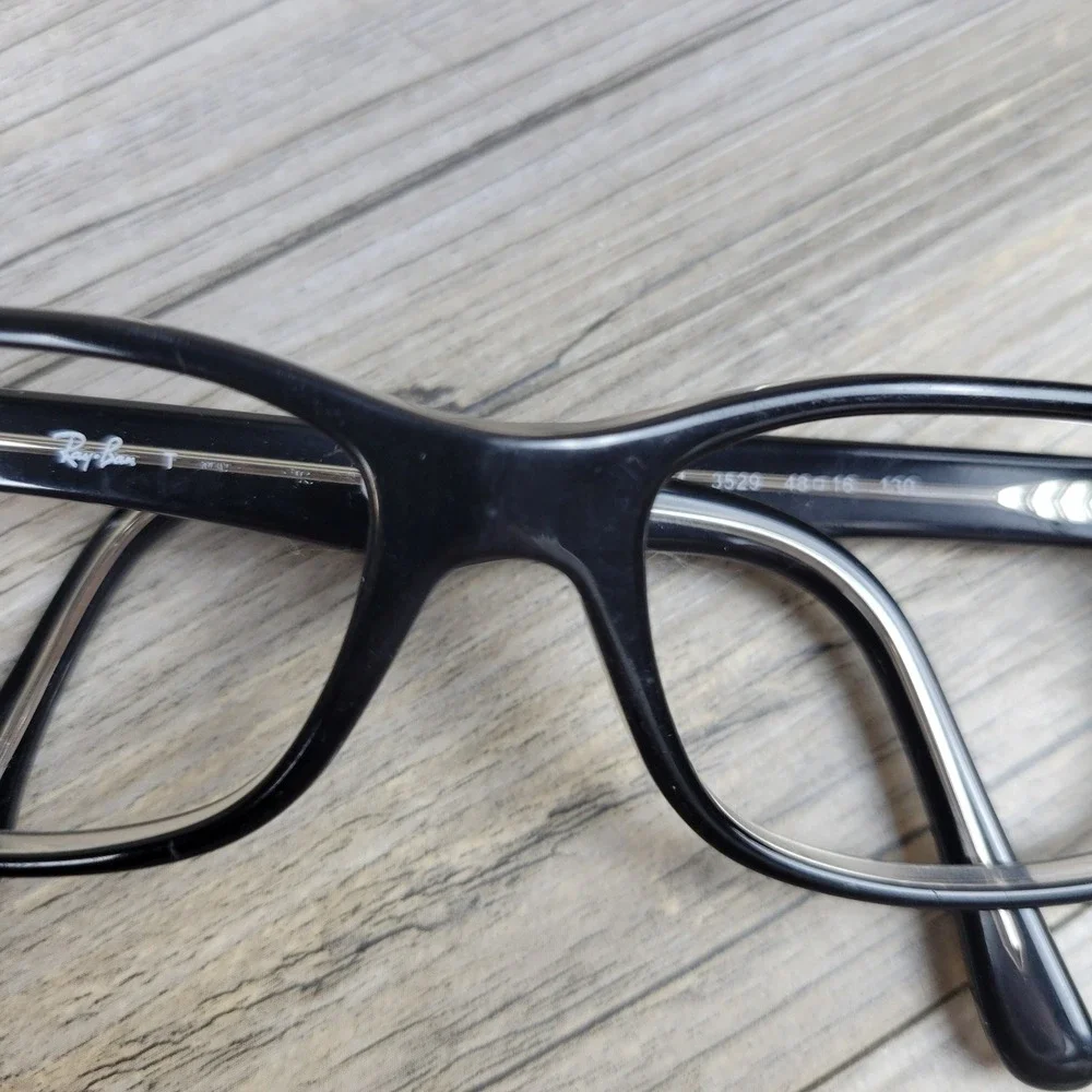 Ray-Ban Eyeglasses Frames RB 1531 3529 Black Clear Full Rim Kids 48-16-130